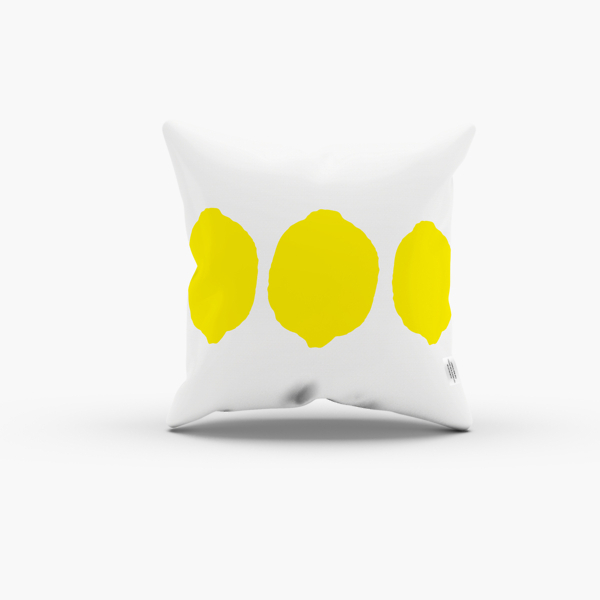 lemon plush pillow