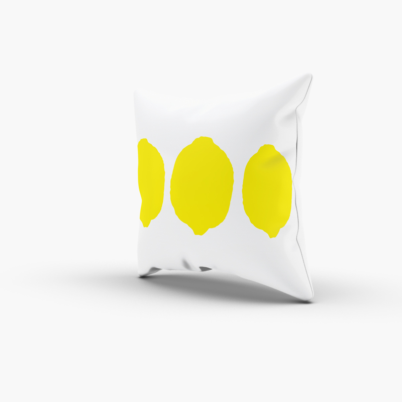 lemon shaped pillow