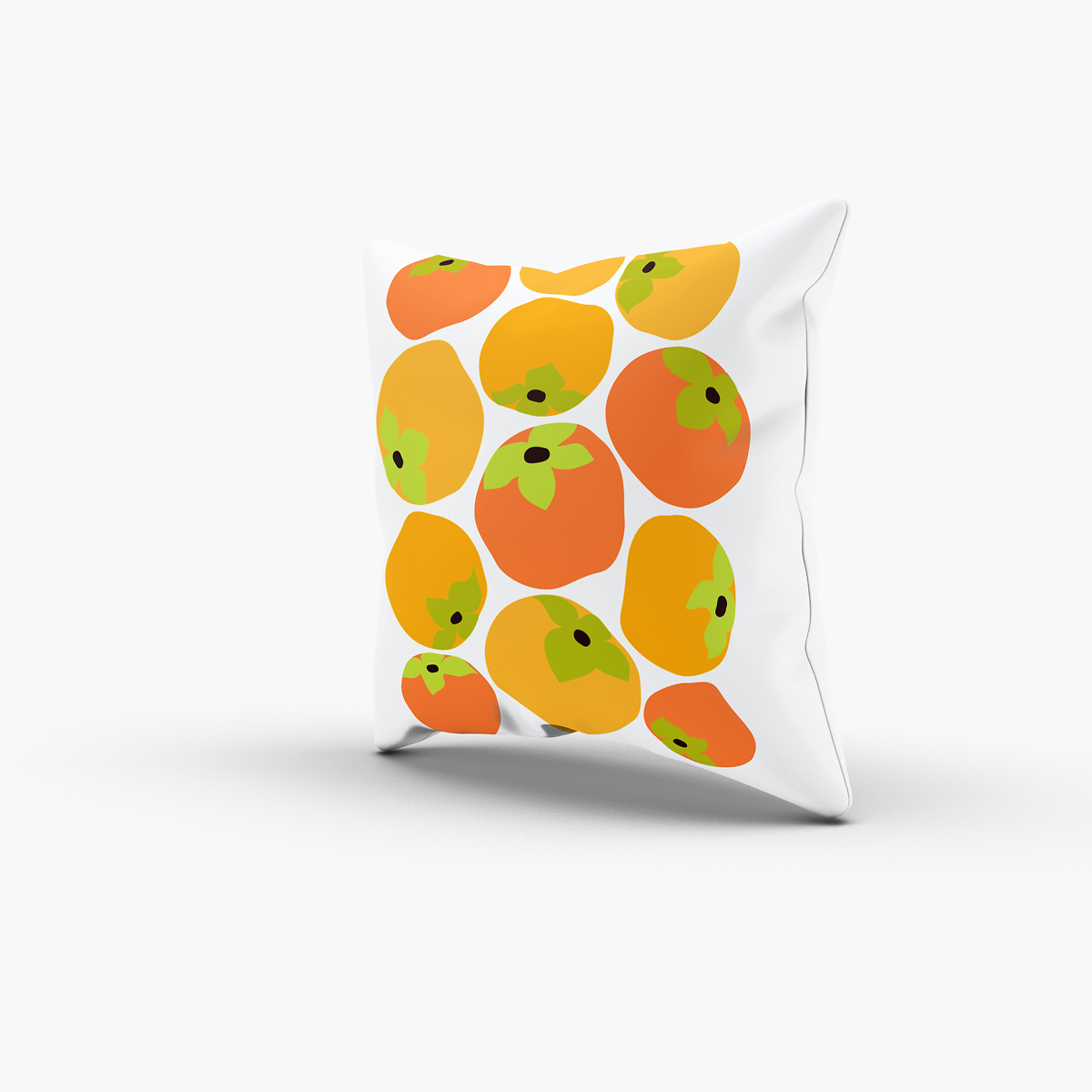 fruit persimmon ORANGE pillow