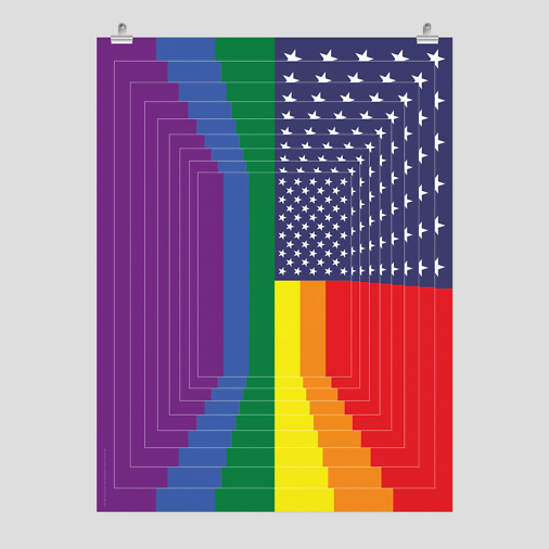 American Rainbow Flag