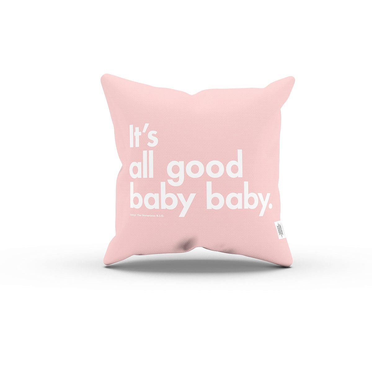 Light Aqua It's all good baba babay BIG pillow