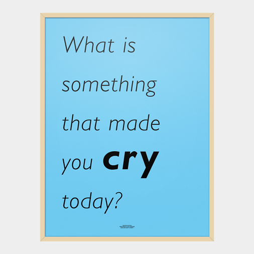 SOMETHING CRY POSTER
