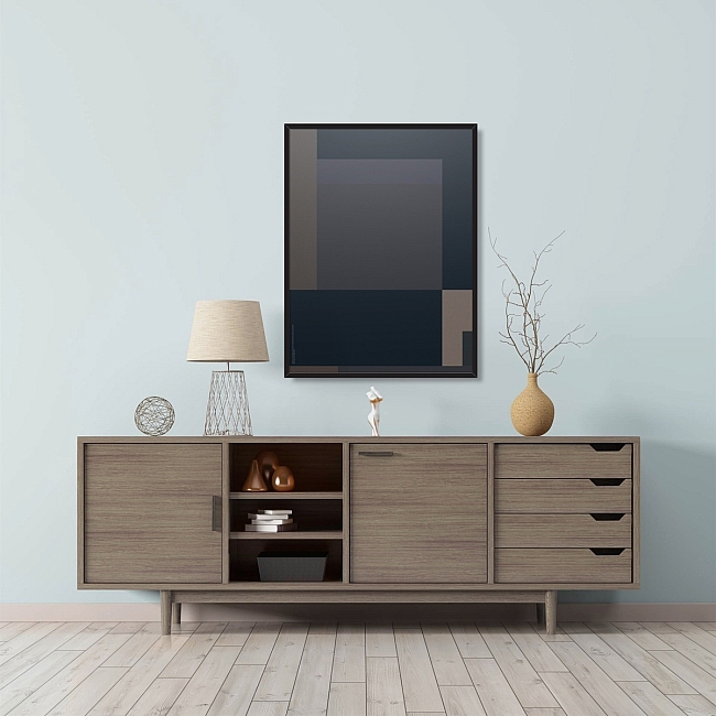 Abstract Art Series: The Hours of Darkness Between Sunset and Sunrise Poster