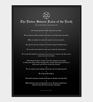 Word Series: The Eleven Satanic Rules of the Earth
