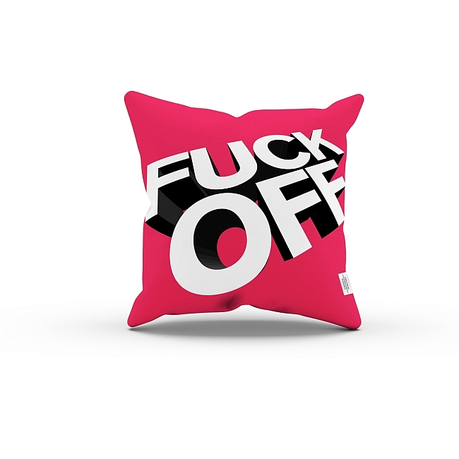 Word Series: Fuck Off Pillow